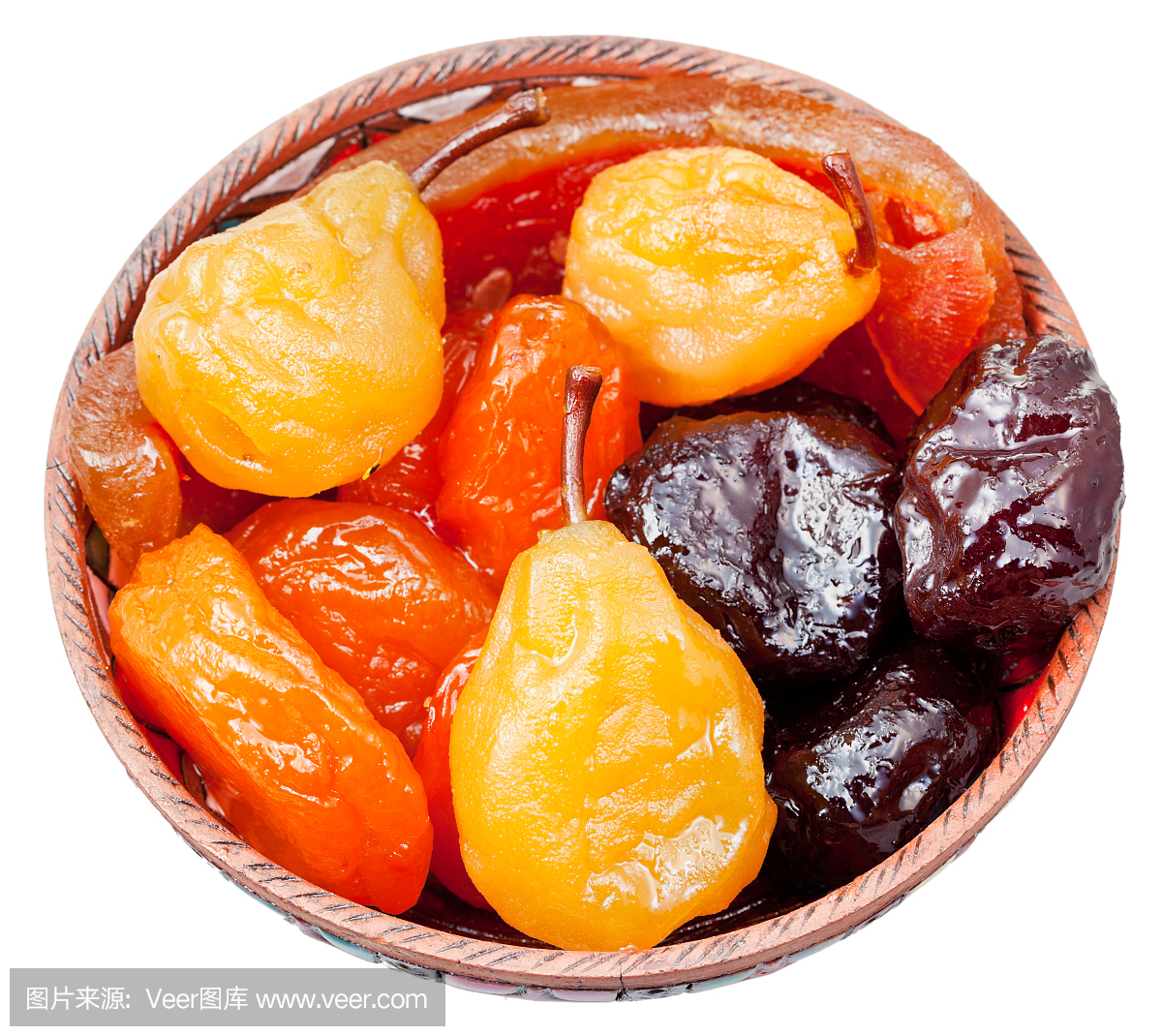 碗里的亚美尼亚甜水果